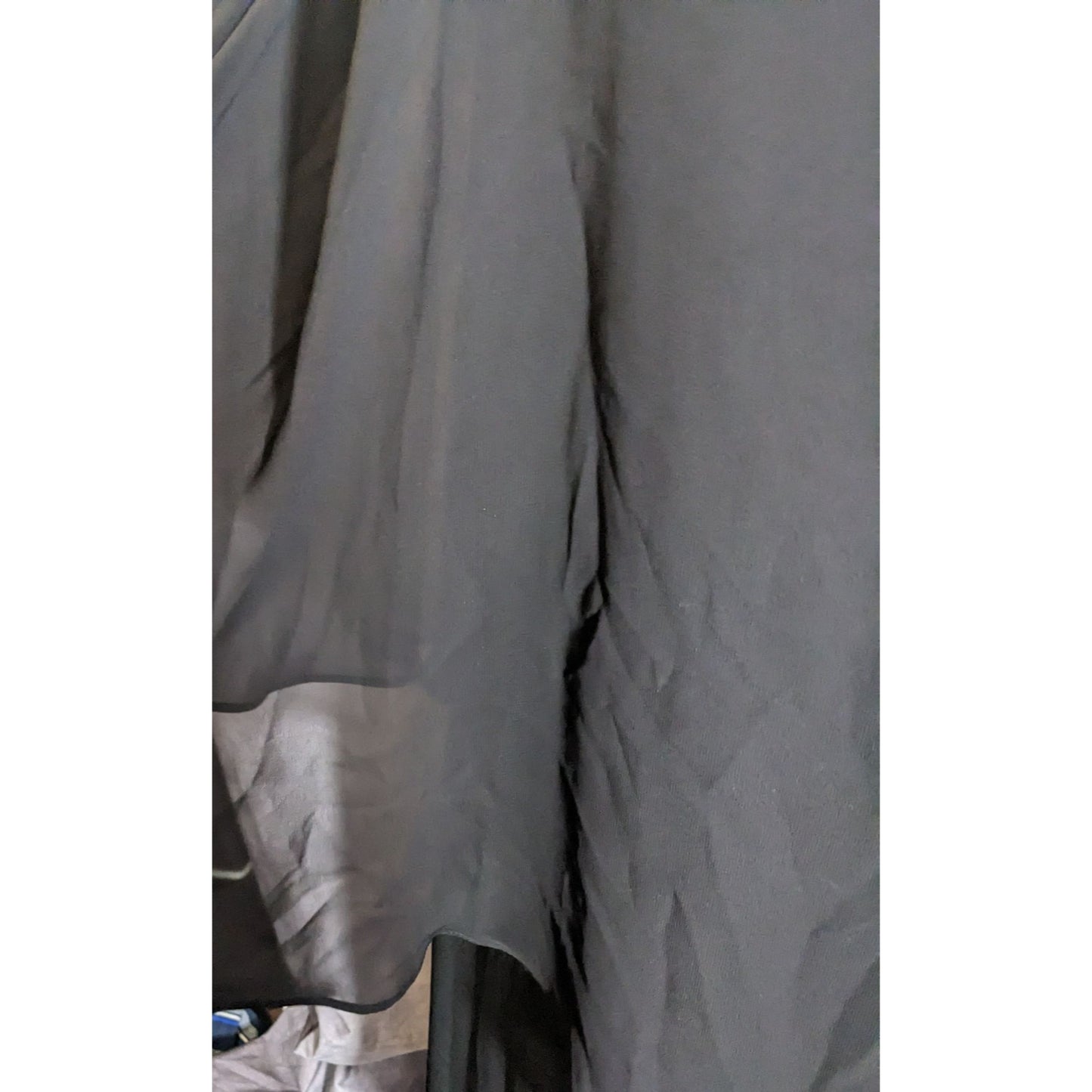 Vintage Glam Goth Glamour Nights Layered Chiffon Cocktail Dress With Rhinestone Accents