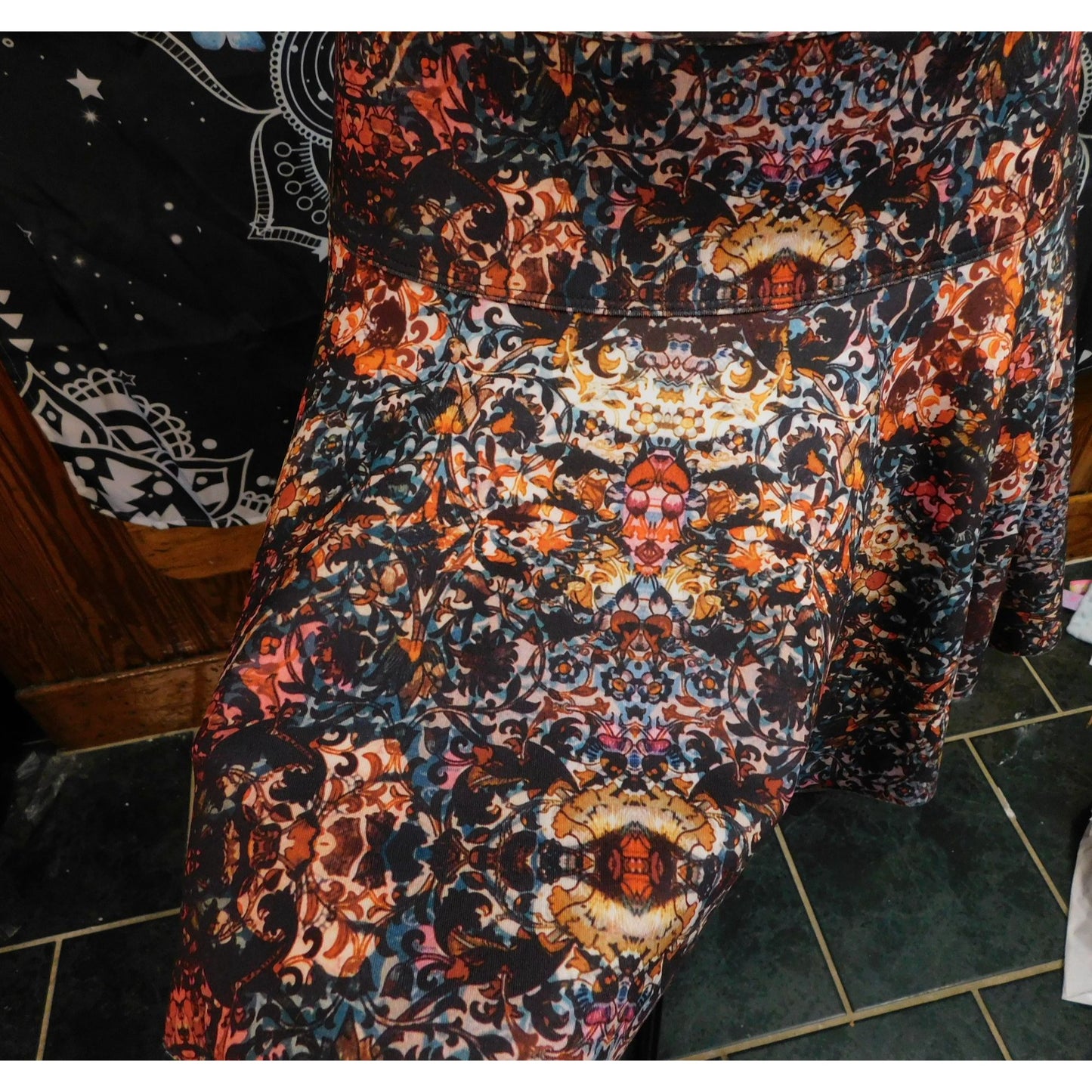 Abercrombie & Fitch Romantic Floral Skater Skirt