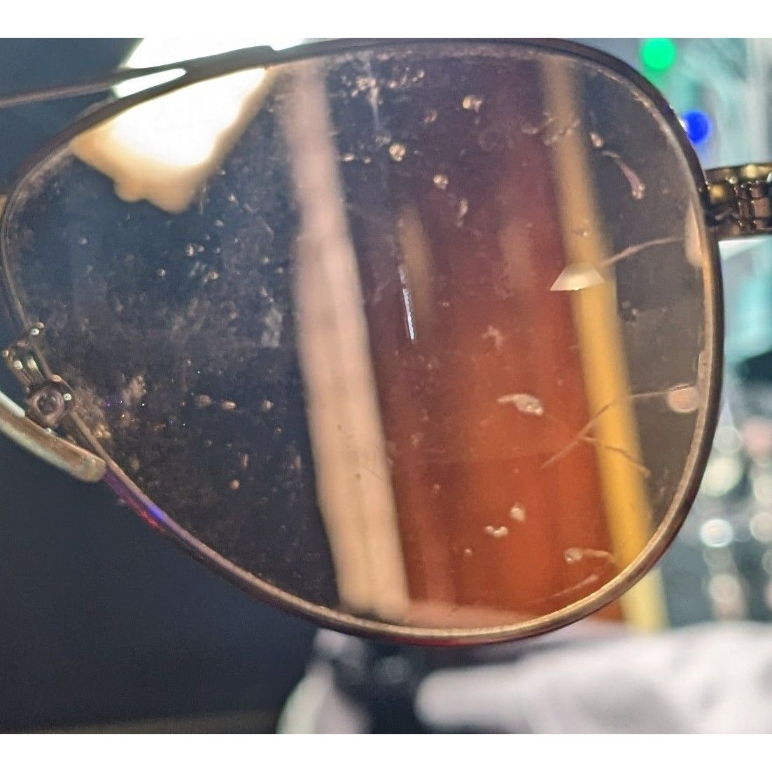 Coach Horse And Carriage Light Gold And Black Aviator Sunglasses