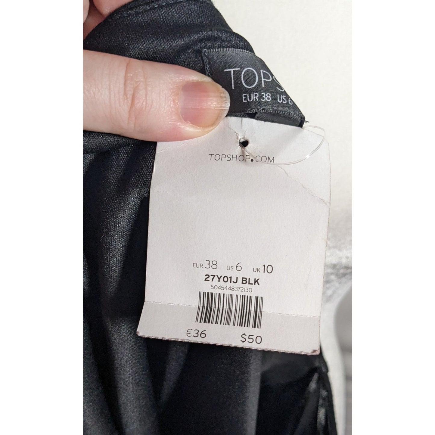 Topshop Classic Black Preppy Goth Mini Skirt