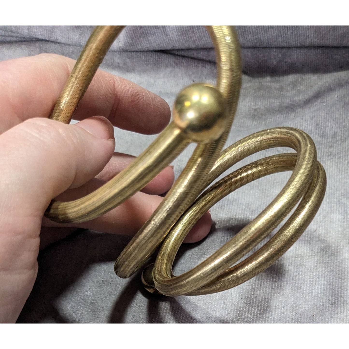 Ross + Simmons 18K Gold Over Sterling 4 in 1 Flexible Snake Bracelet/Necklace