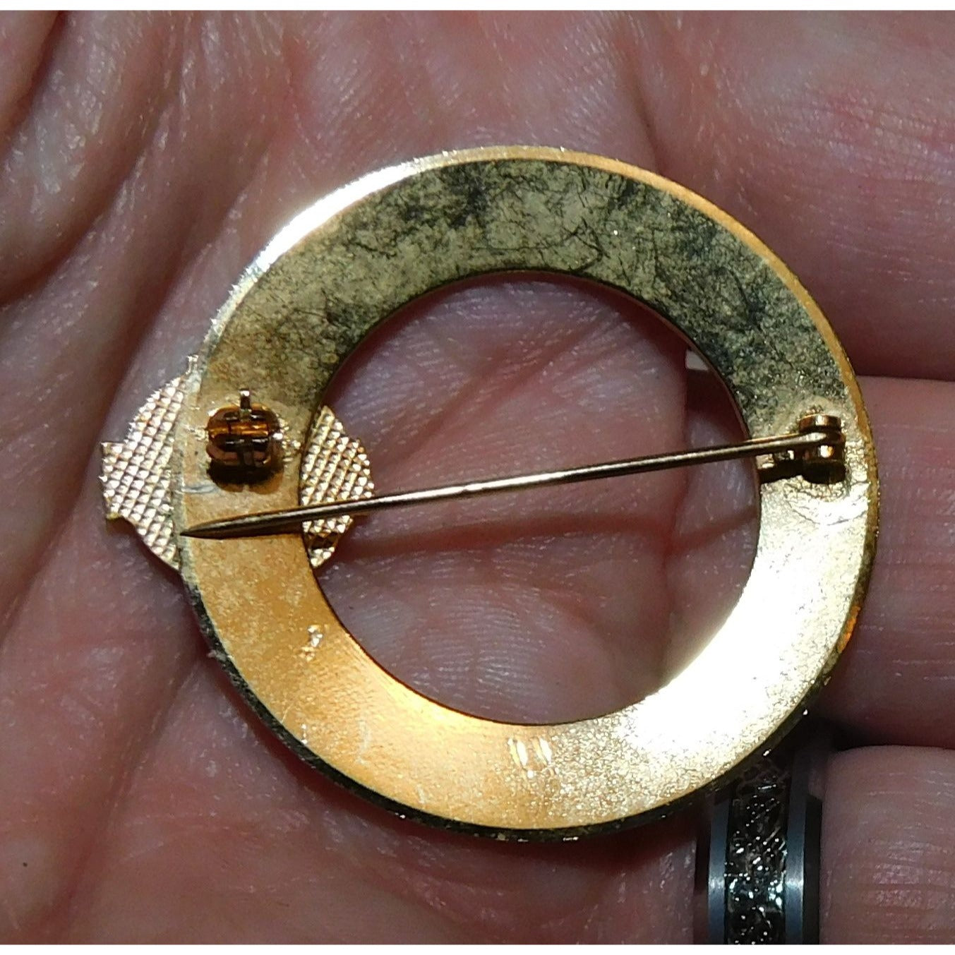 Vintage CAA 1878 Pin Gold Tone With Enamel