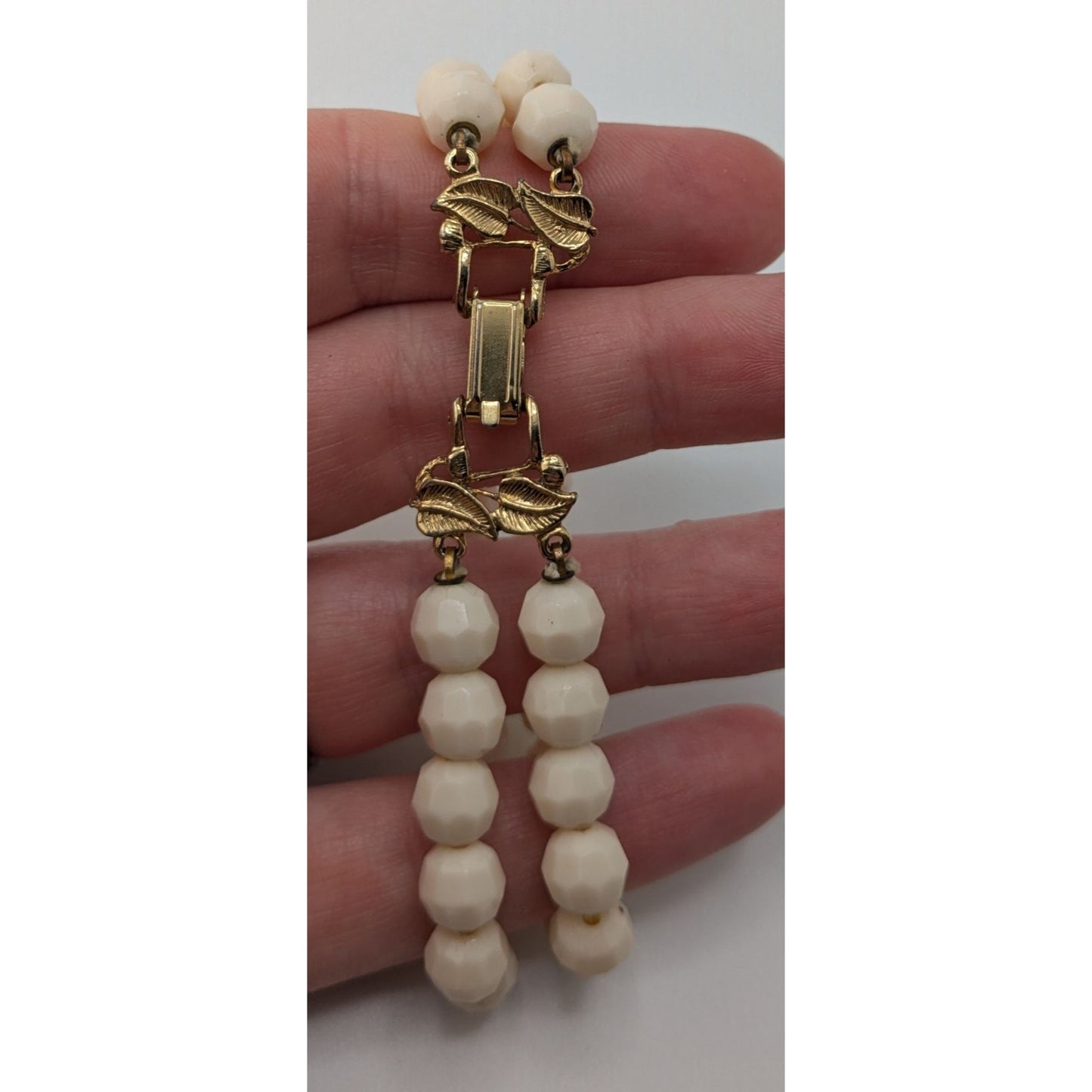 Vintage Double Strand Glass Bead Bracelet