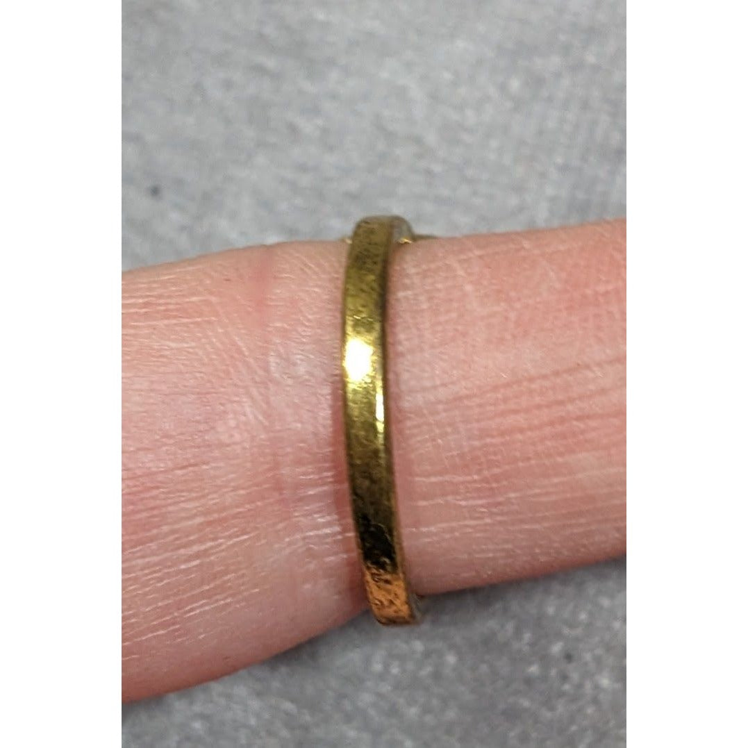 Bohemian Glam Teardrop Rhinestone Gold Tone Ring Size 8