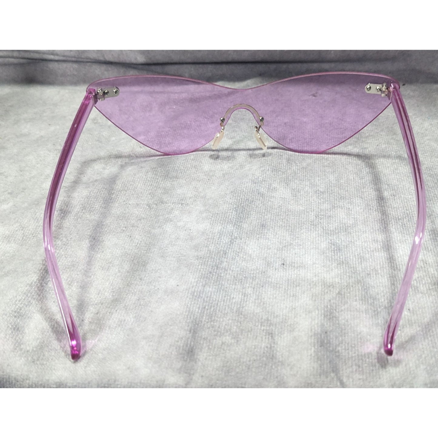 Funky Cateye Translucent Purple Fashion Sunglasses