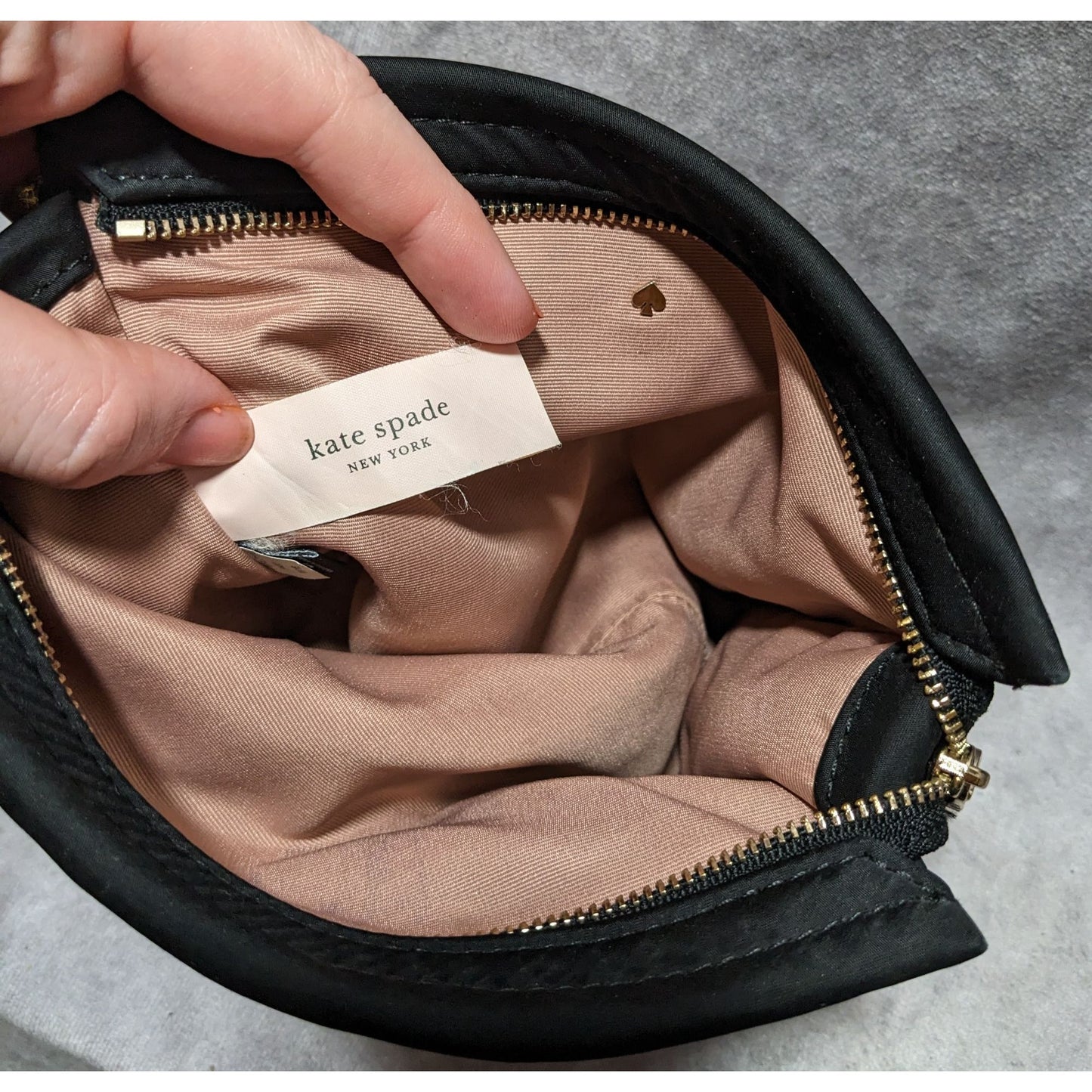 Kate Spade Black Cosmetic Bag