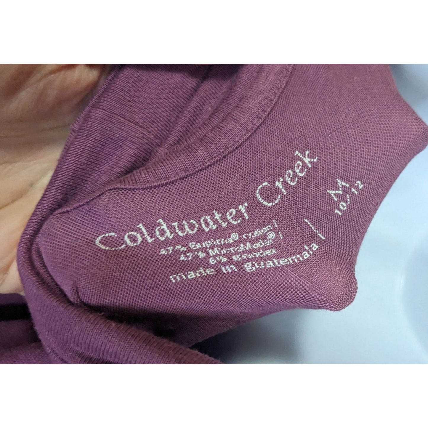 Coldwater Creek Purple Turtleneck