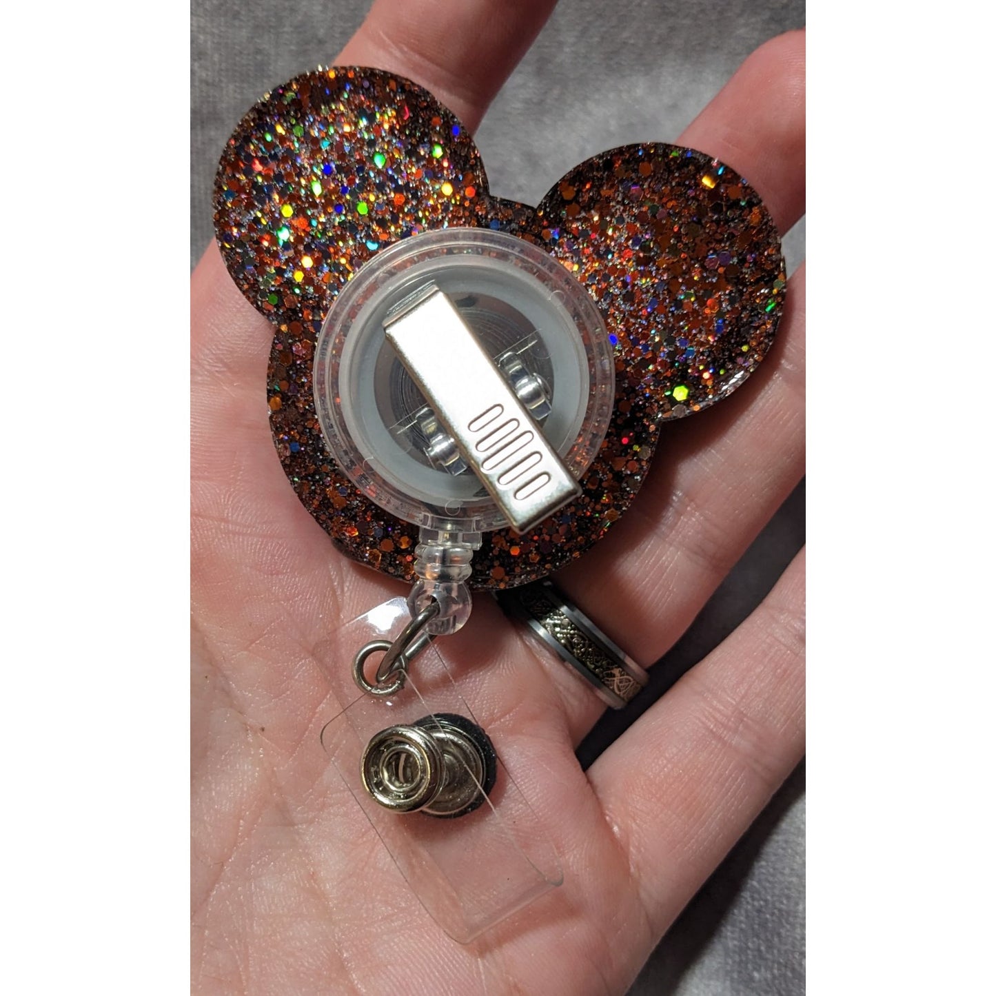 Autumn Glitter Badge Real