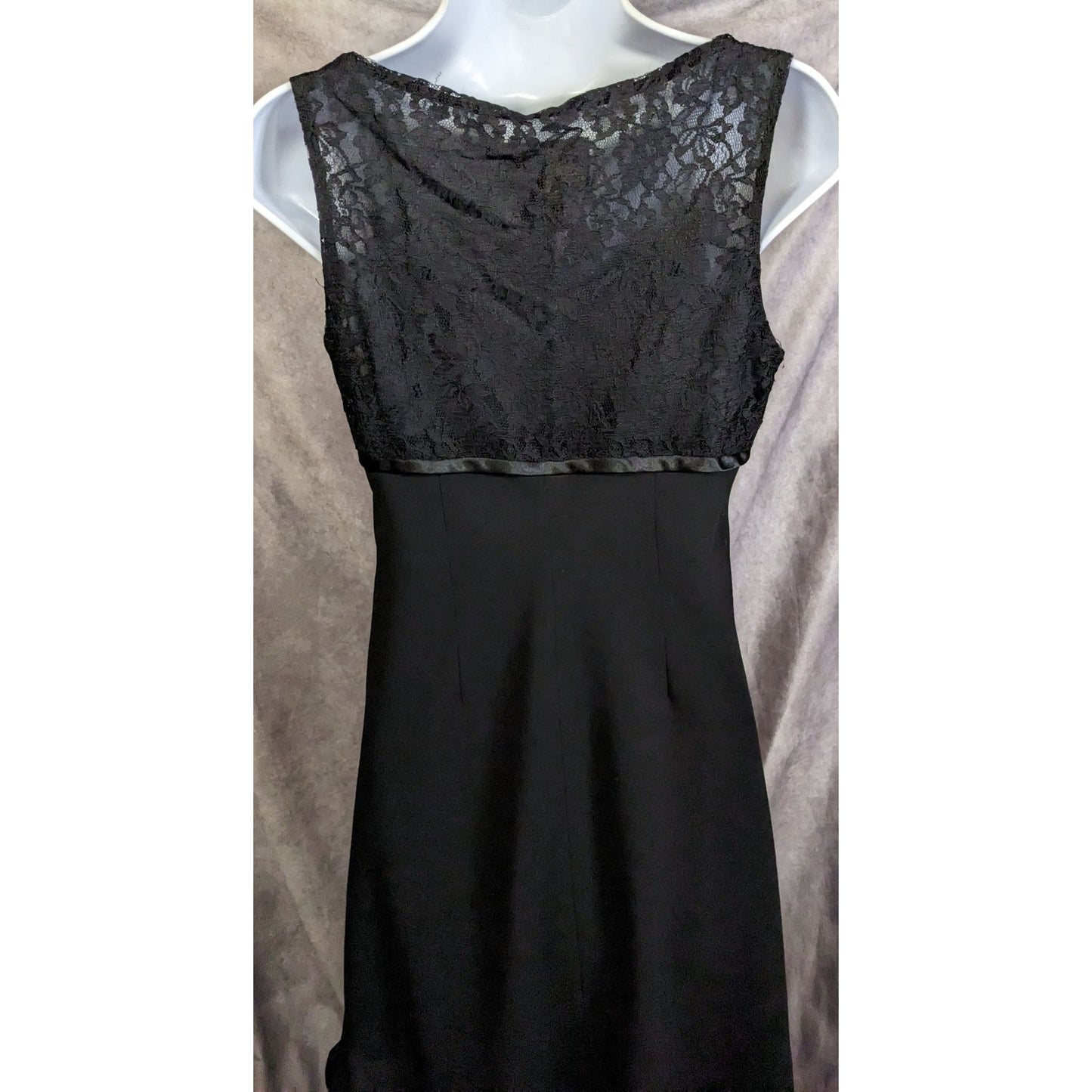 Evan Picone Lace Top Sleeveless Dress