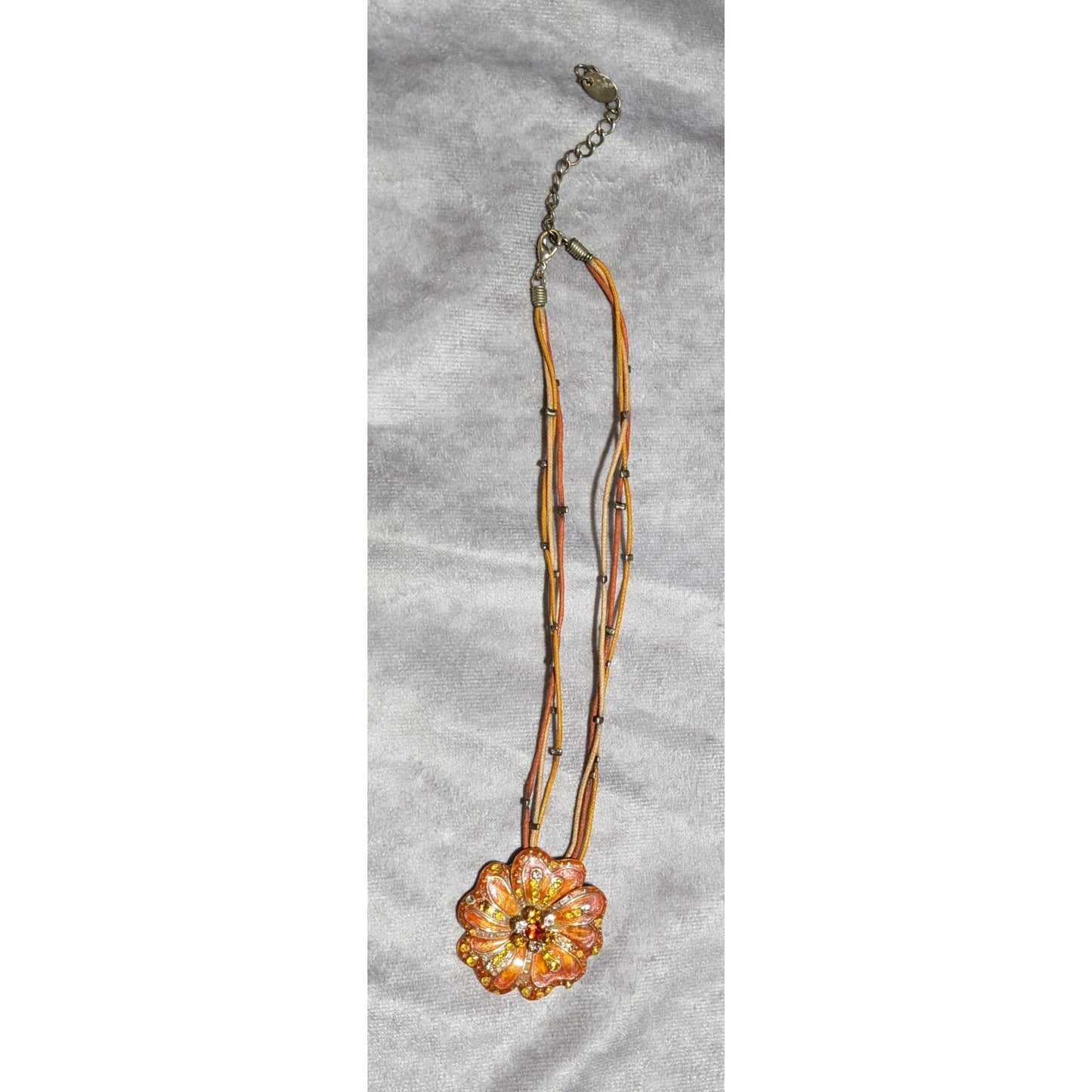 Floral Rhinestone Retro Fairy Necklace