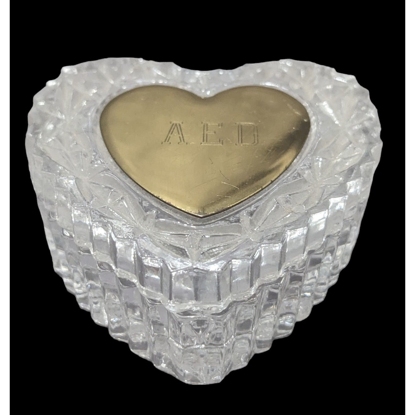 Crystal Heart Trinket Box