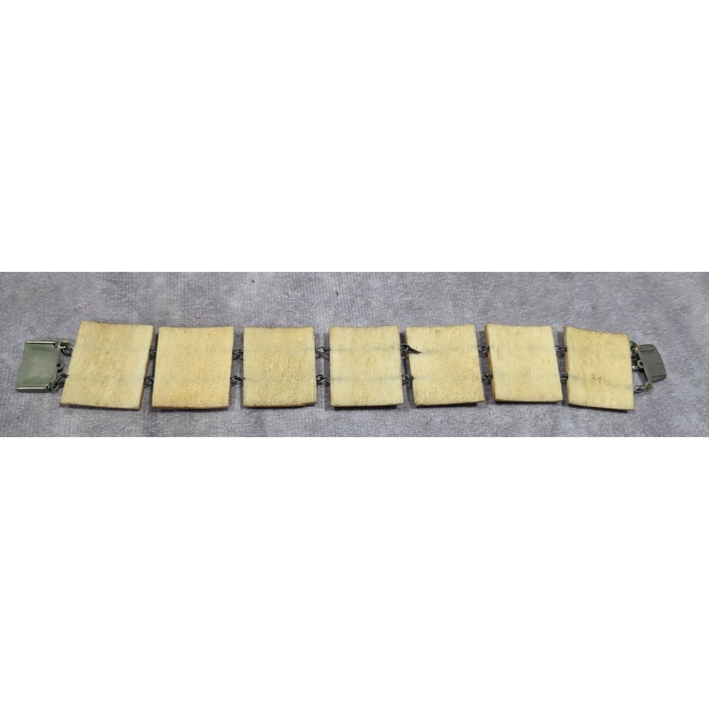 Antique Hand Painted Persian Story Panel Bracelet