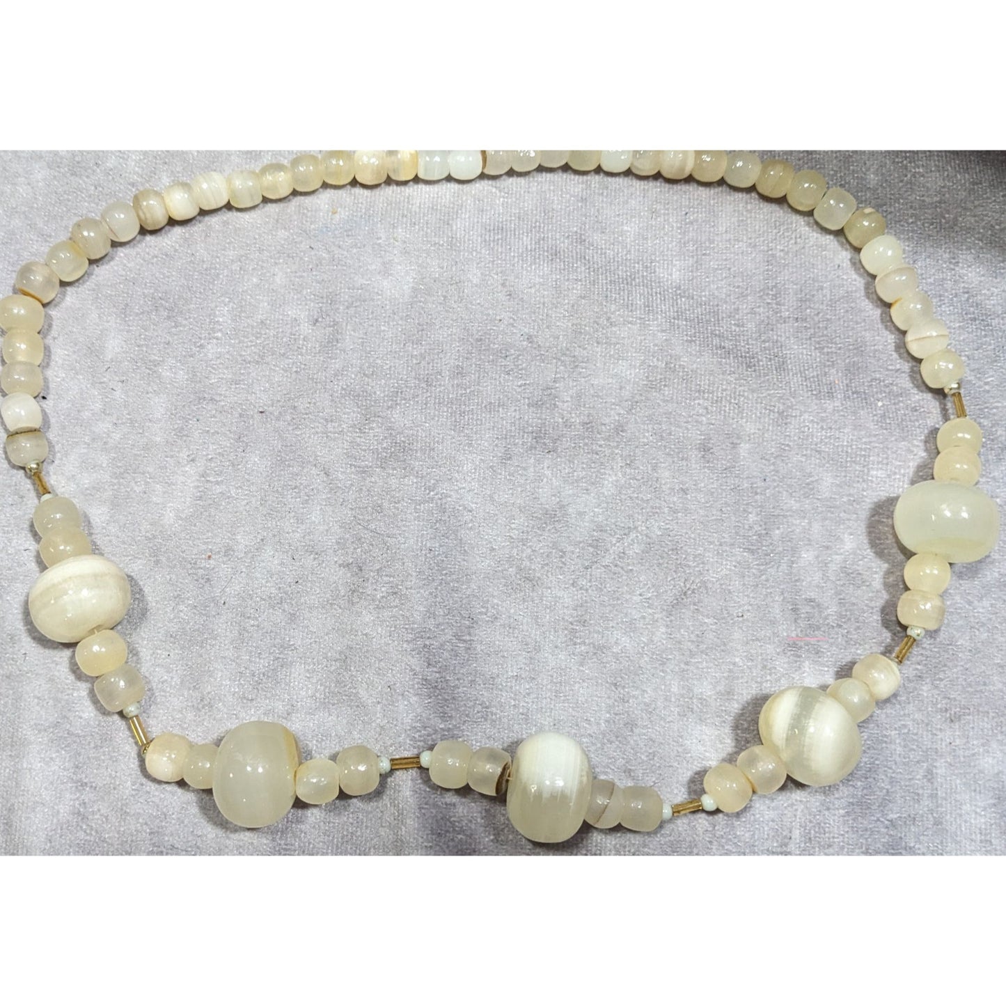 Vintage Chunky Mexican Onyx Beaded Necklace