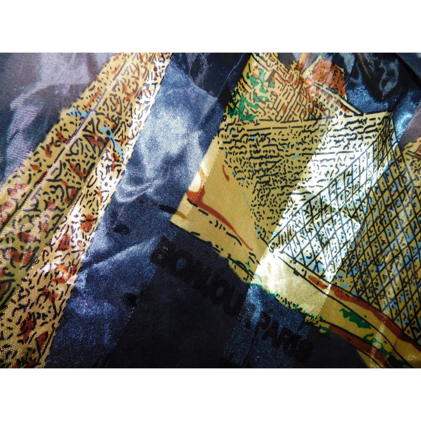 Welcome To Paris Striped Lightweight Sheer Scarf