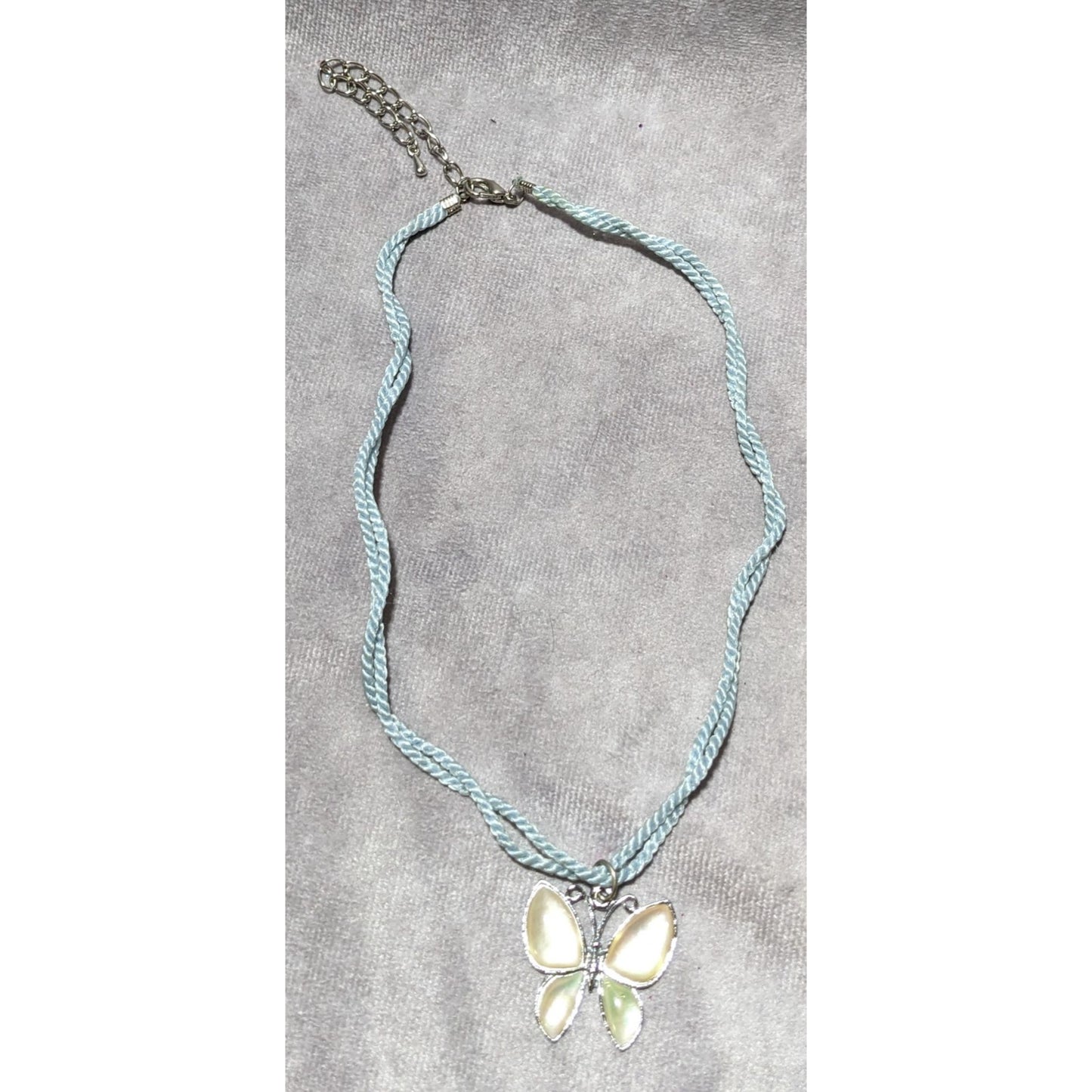 Iridescent Butterfly Necklace