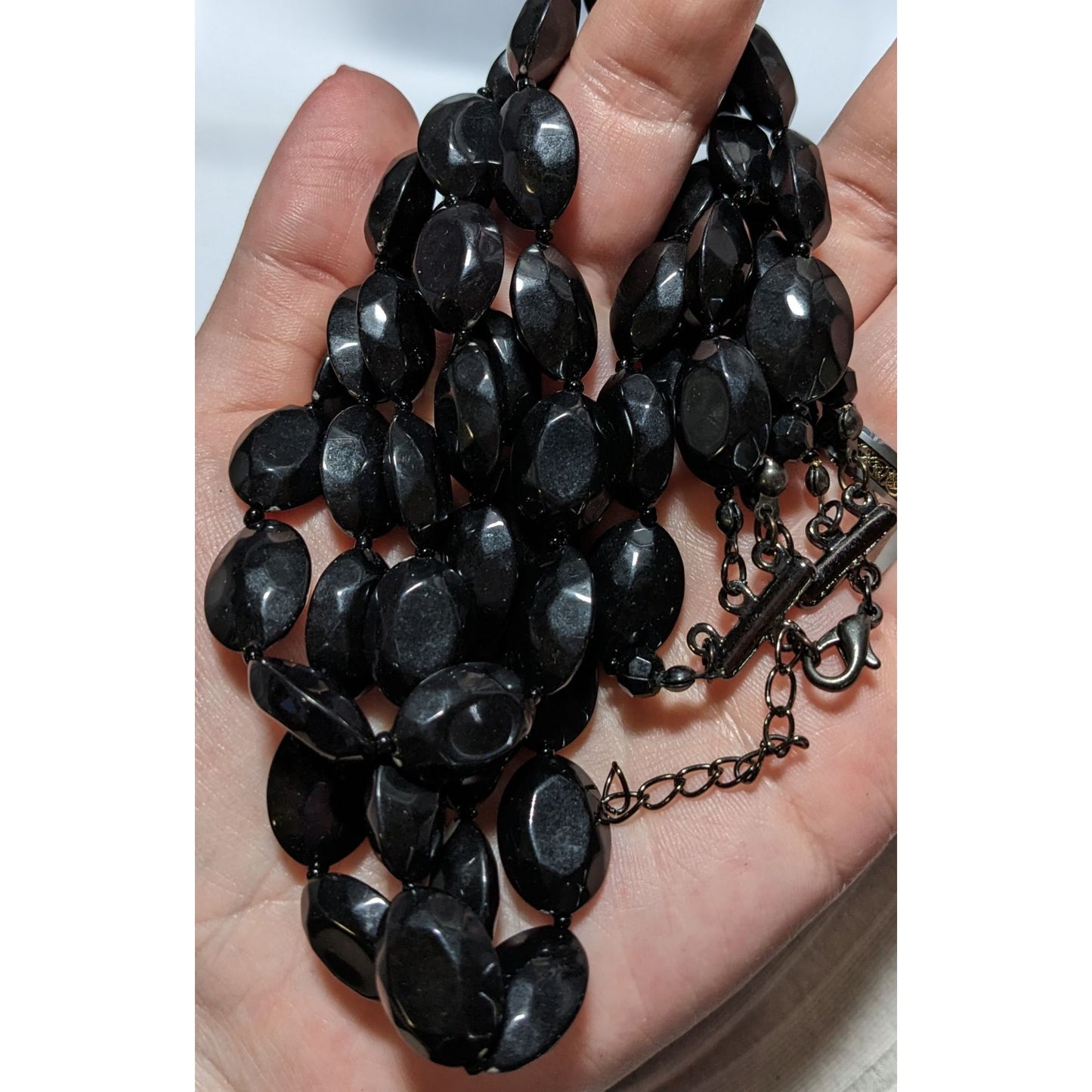 Chunky Multilayer Gothic Beaded Necklace