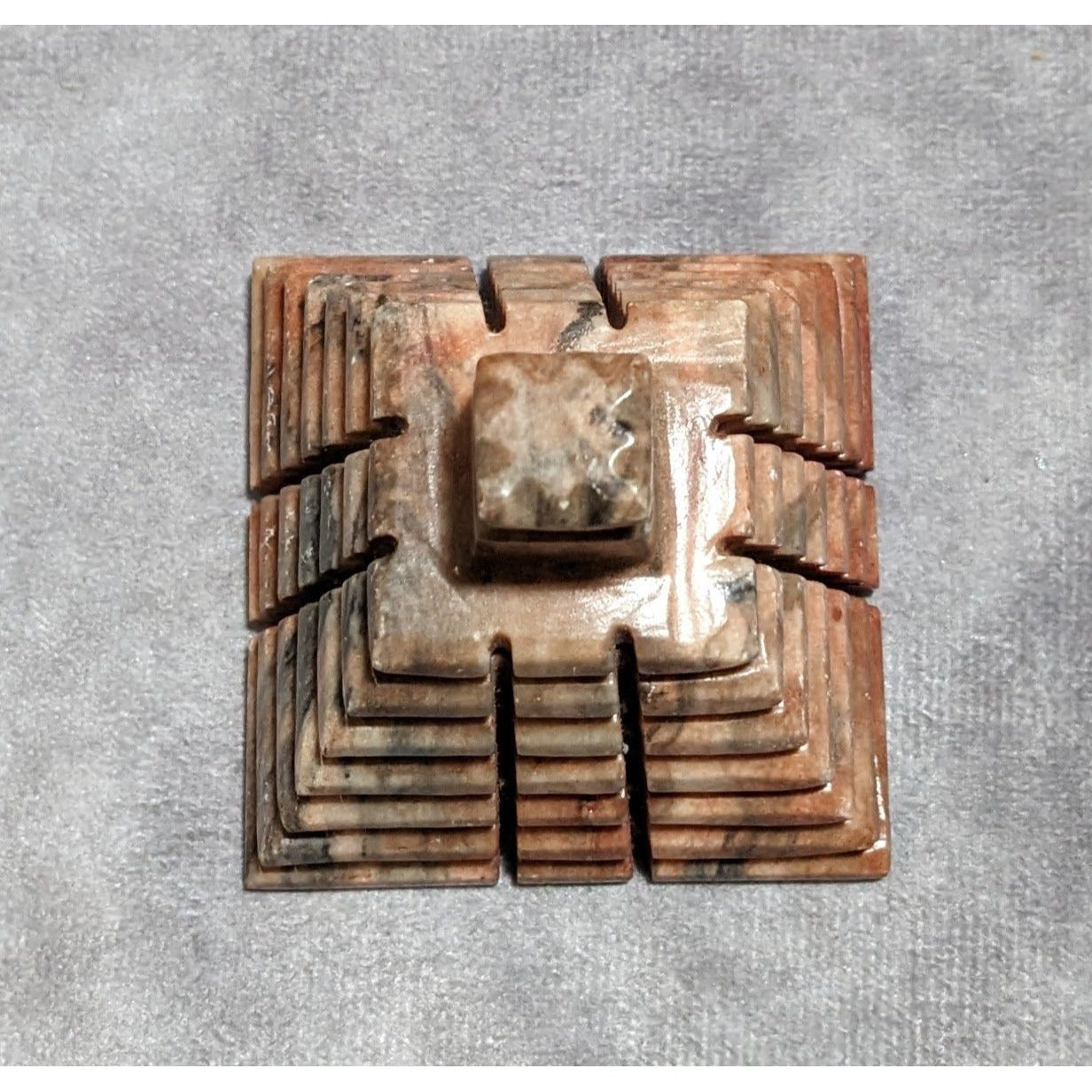 Hand Carved Stone Pyramid