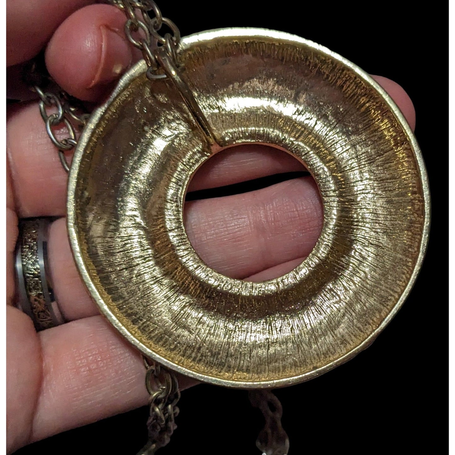 Vintage Boho Chic Sunburst Pendant Necklace