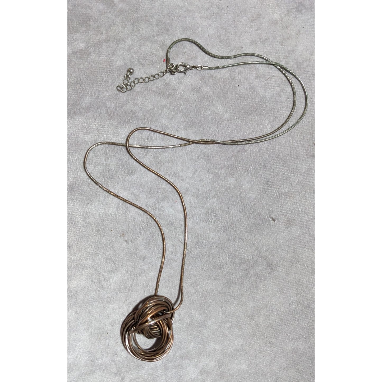 Ring Knot Pendant Necklace