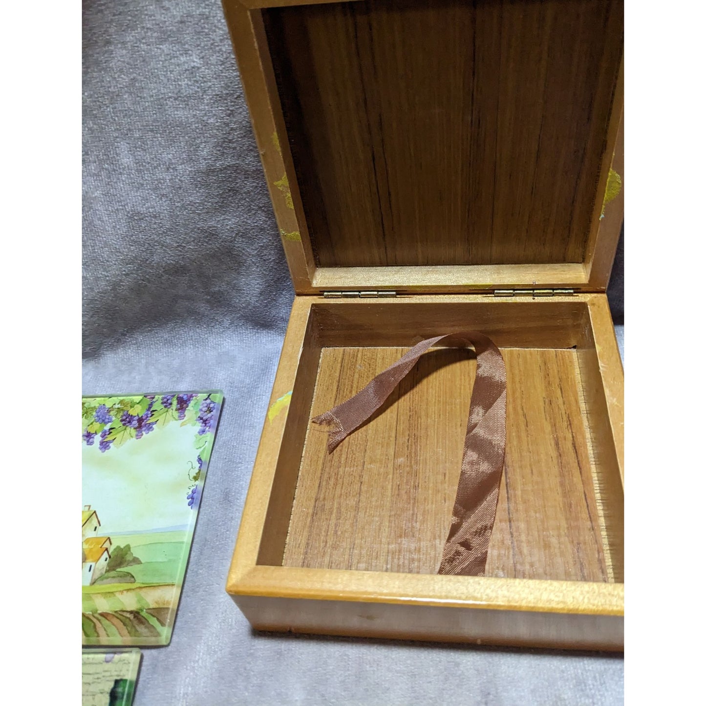 Wine Themed Glass Coaster Set