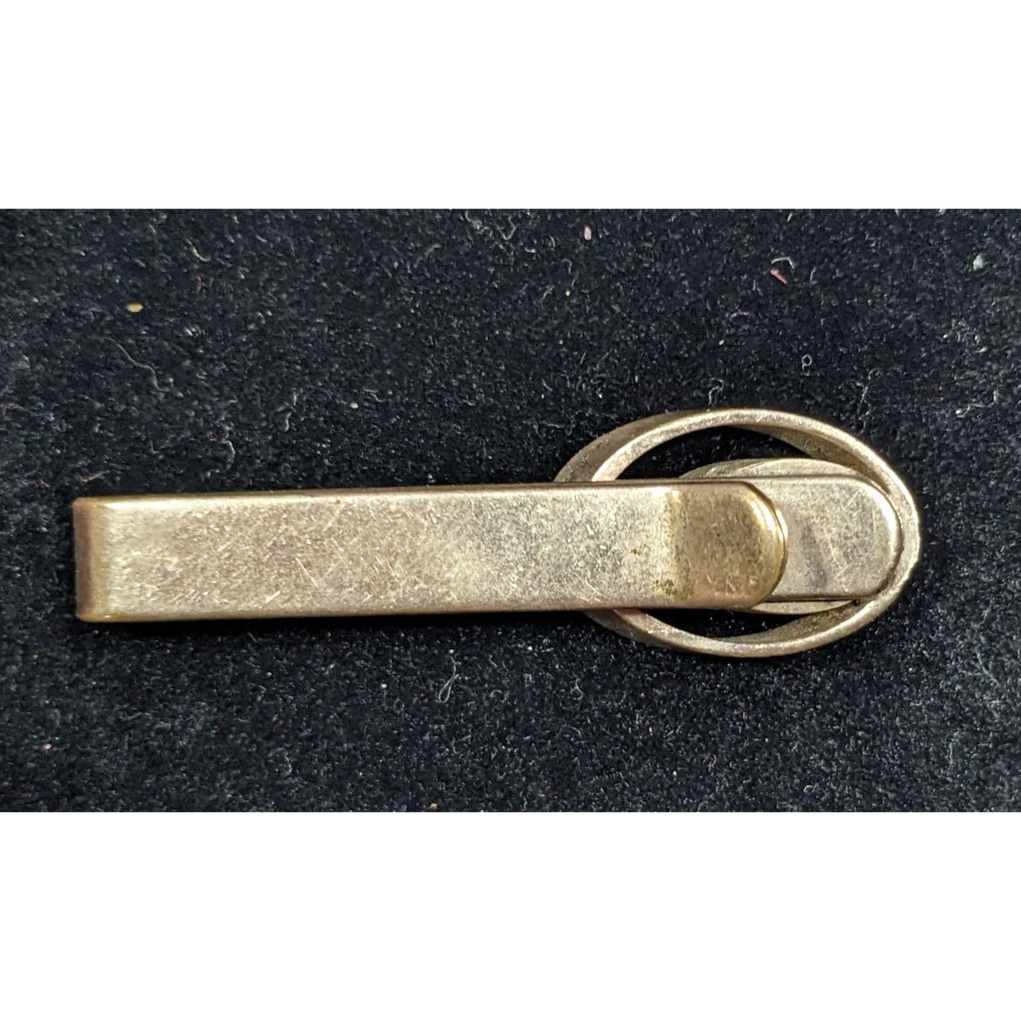 Simple Gold Tone Geometric Collectible Tie Clip