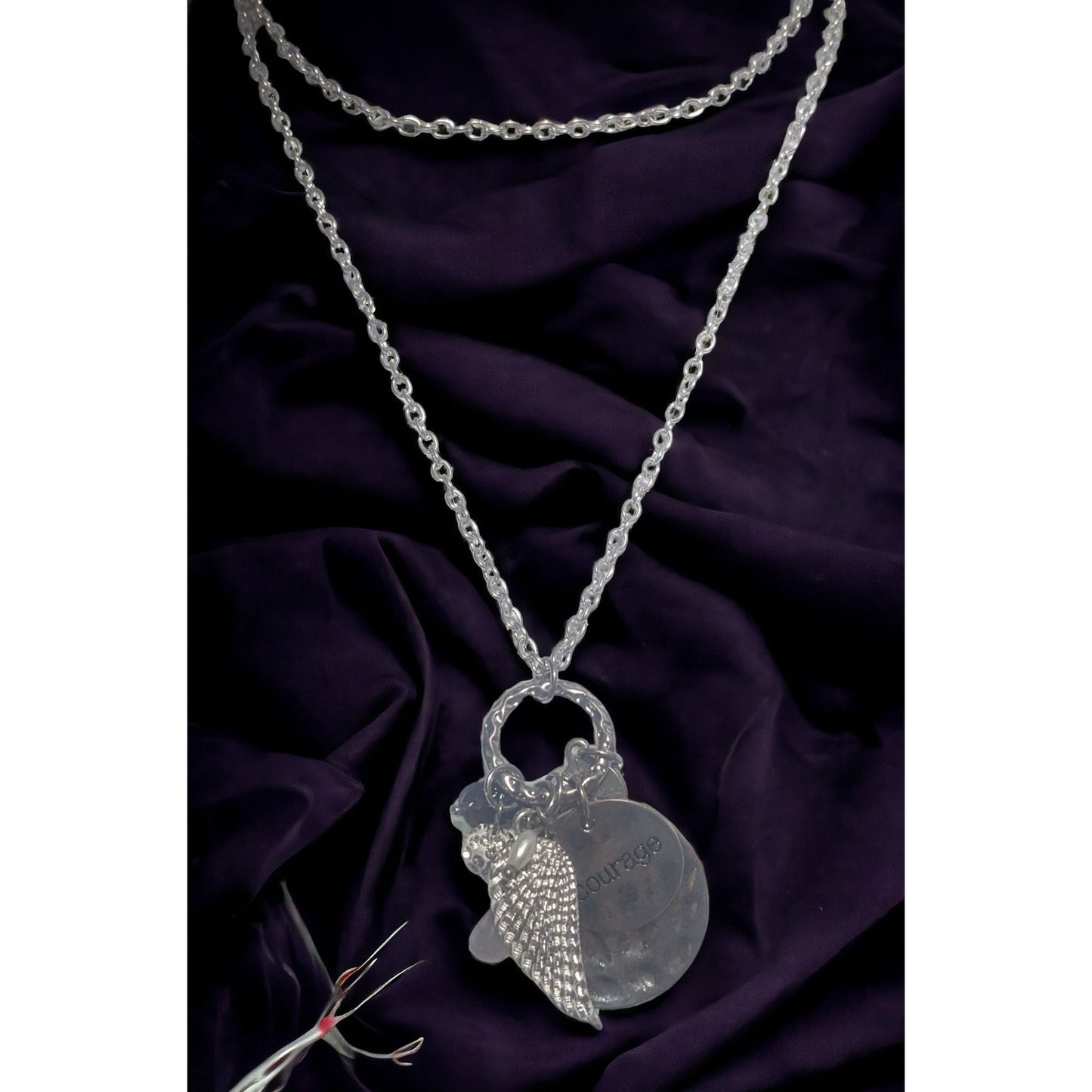 Courage Cluster Charm Necaklce