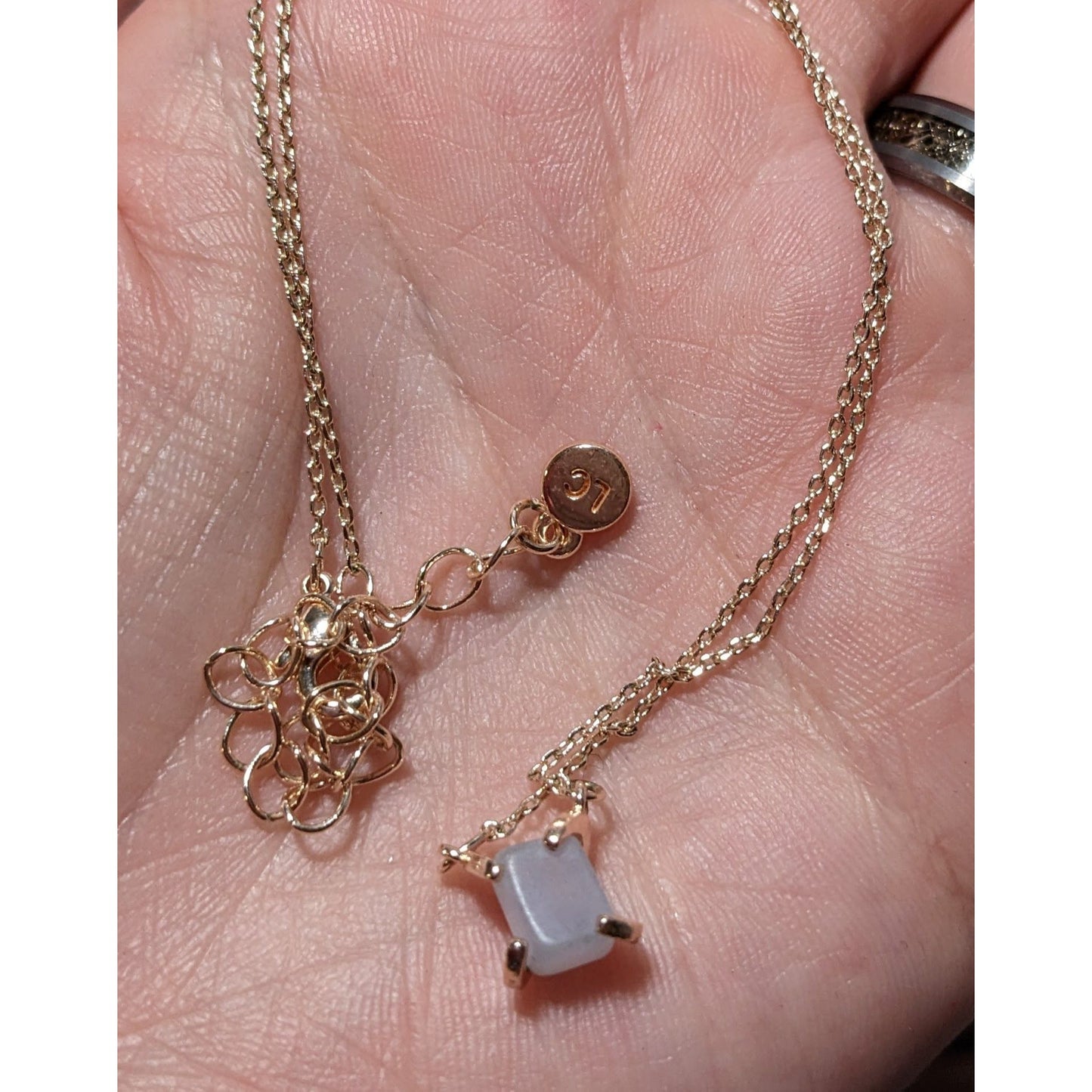 Liz Claiborne Gold Gemmed Necklace