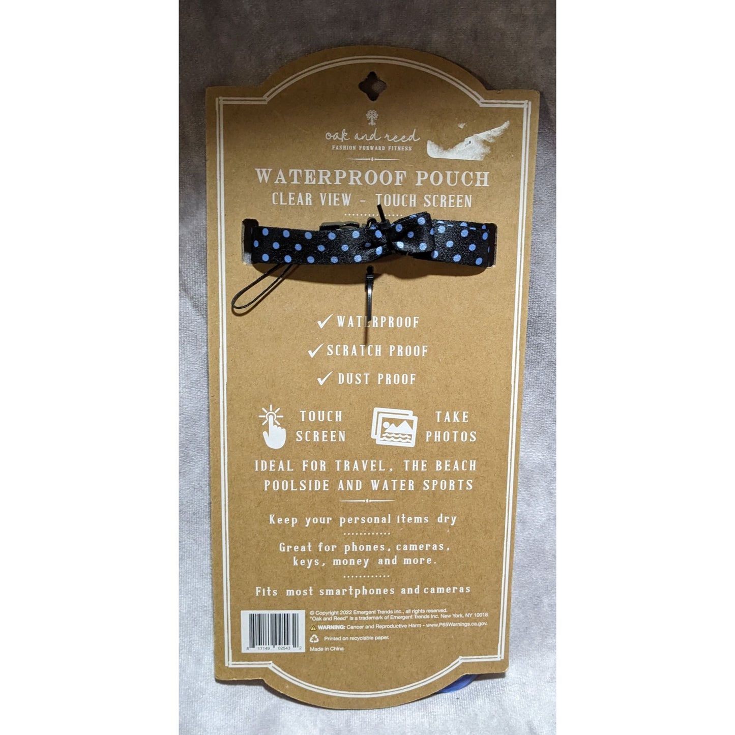 Oak And Reed Waterproof Clear View Cell Phone Pouch
