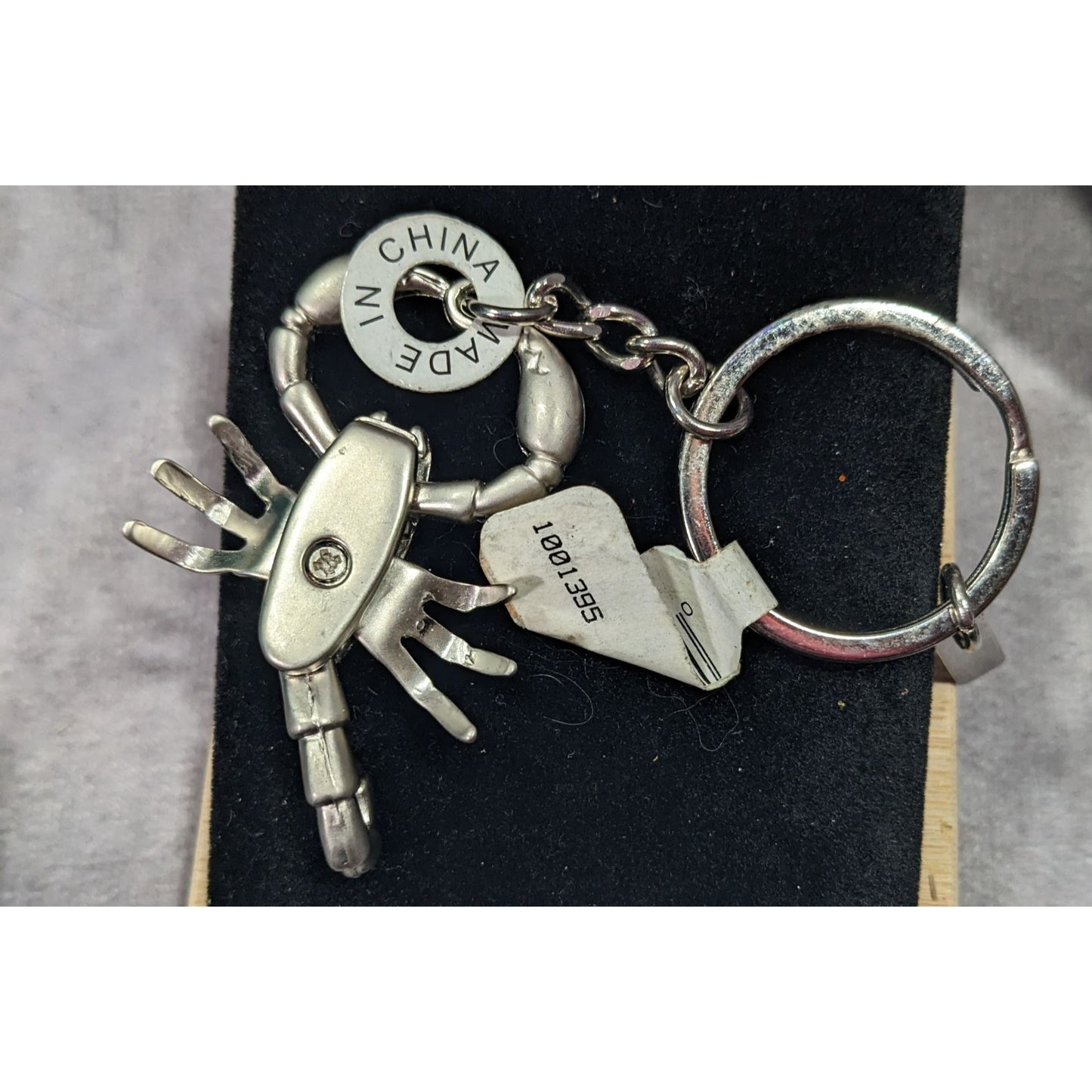 Texas Articulated Scorpion Souvenir Silver Tone Keychain