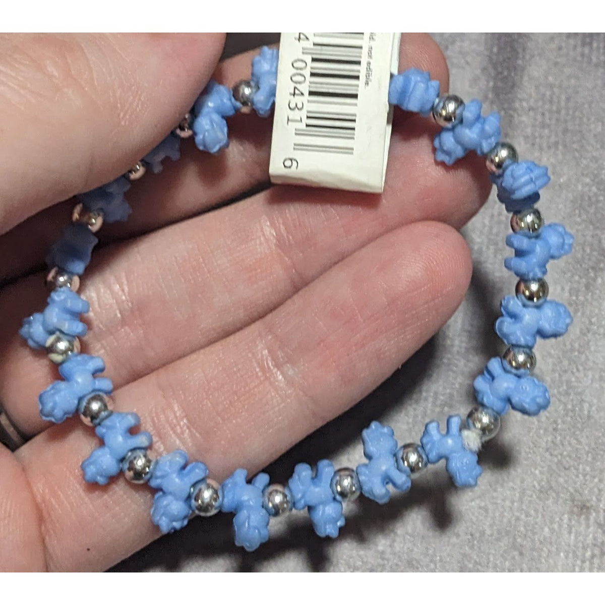 Kidcore Y2K Kawaii My Little Pony Blue Pony Stretch Bracelet