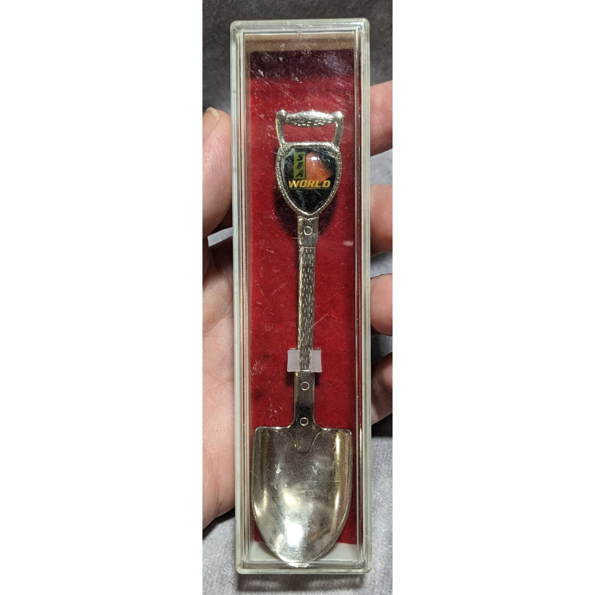 Vintage Retro Souvenir Sea World Mini Shovel Spoon Collectible Boxed