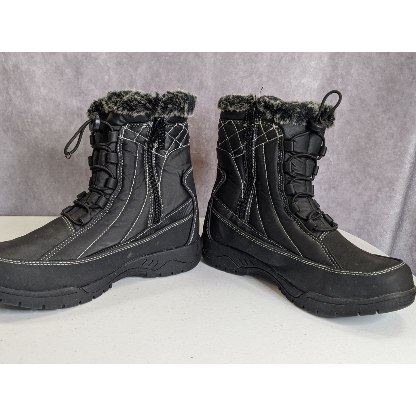 Totes Eve Black Snow Boots