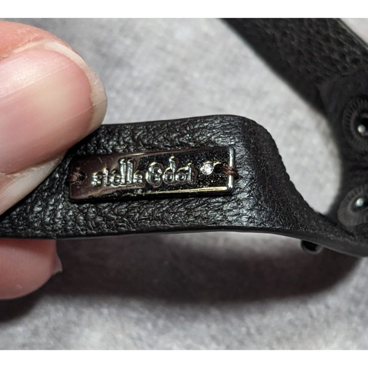 Stella & Dot Cady Wrap Bracelet Leather Crystals And Metallic Accents