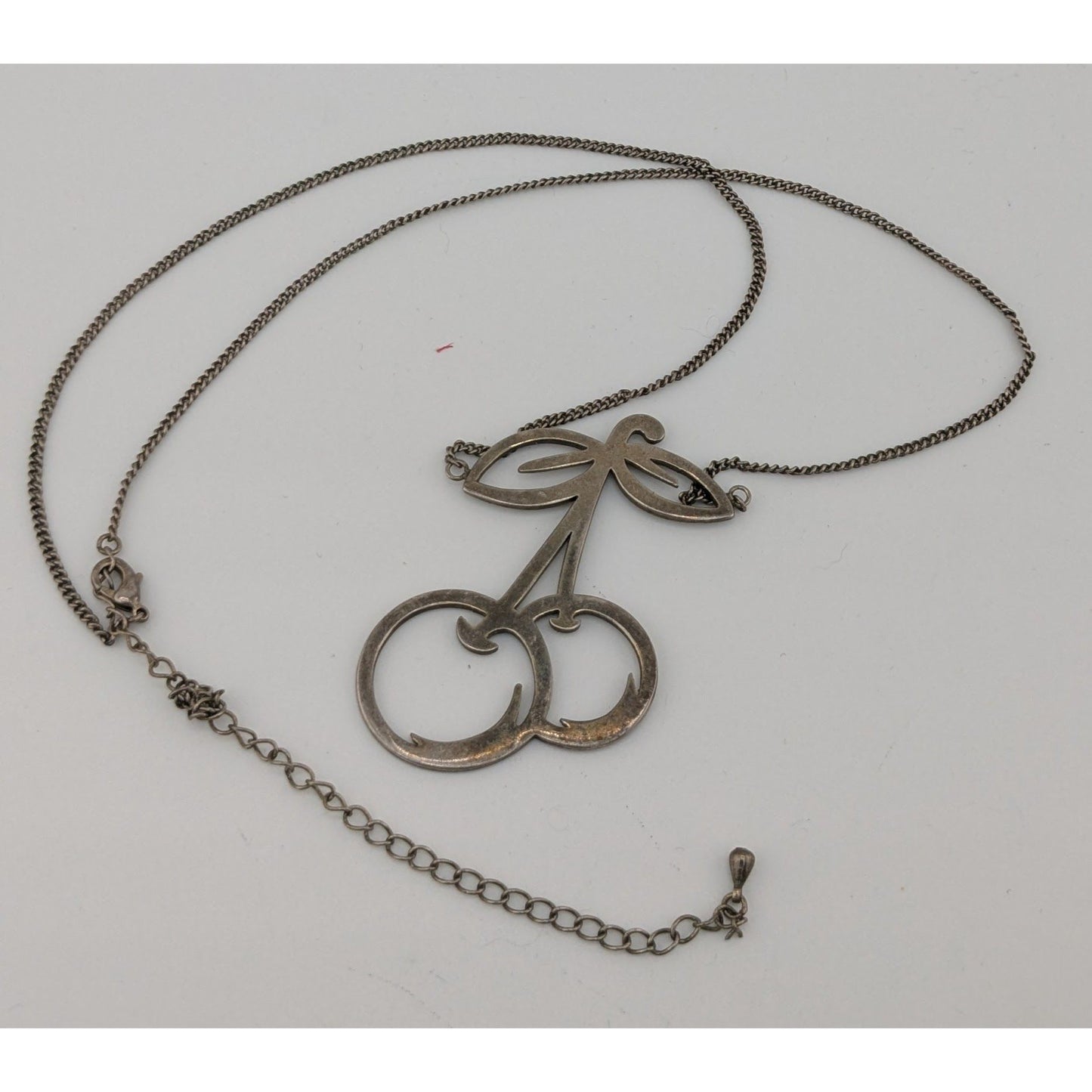 Retro Rockabilly Cherry Pendant Necklace