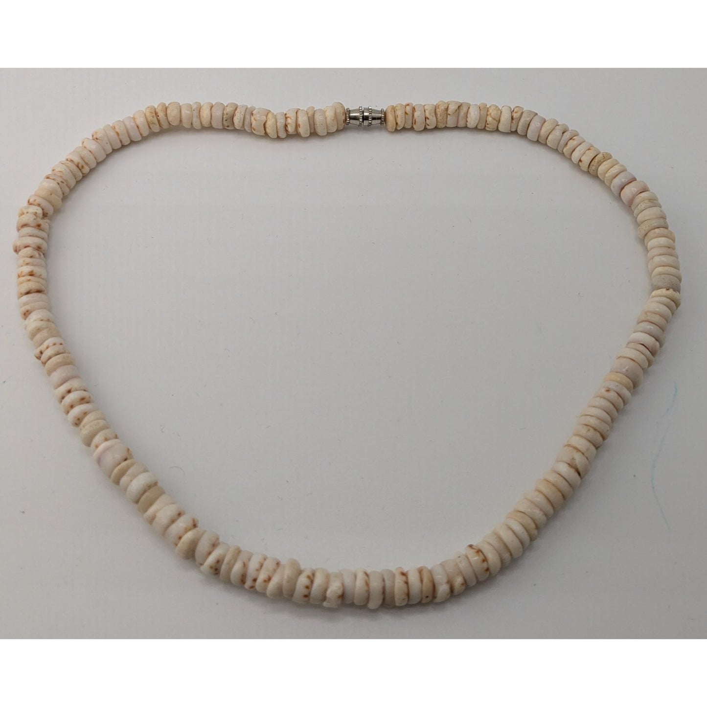 Vintage Beachy White Shell Bead Necklace