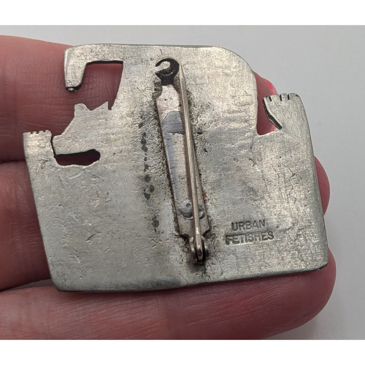 90s Art Brutalist Urban Fetishes Alice Seely Cat Brooch Pin
