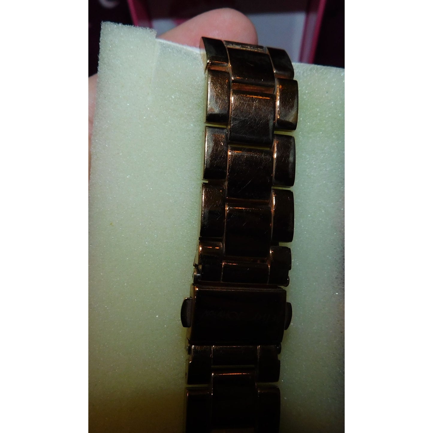Betsey Johnson Rose Gold Rhinestone Watch