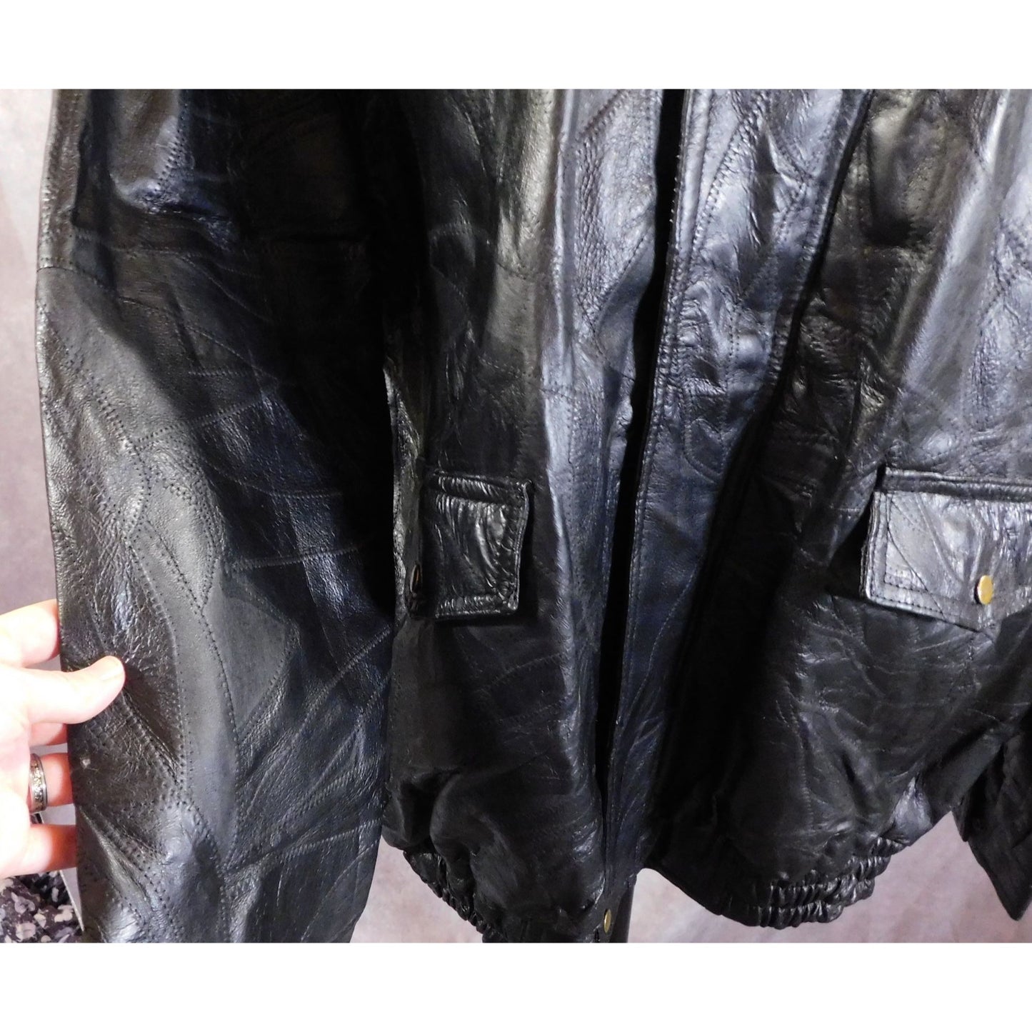 Vintage Napoline Leather Outfitters Genuine Leather Jacket NWT