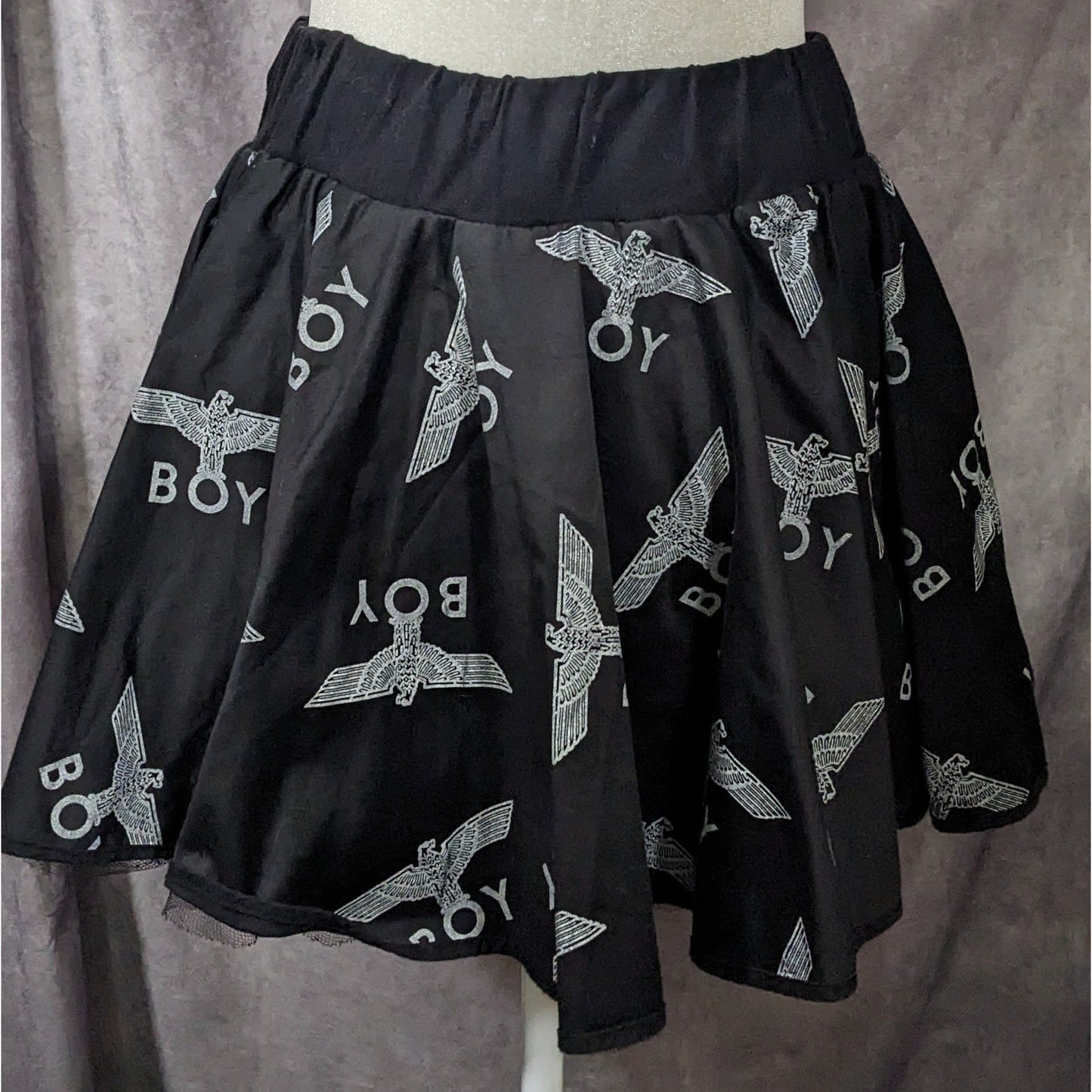 Boy London Black And White Circle Skirt Size Small