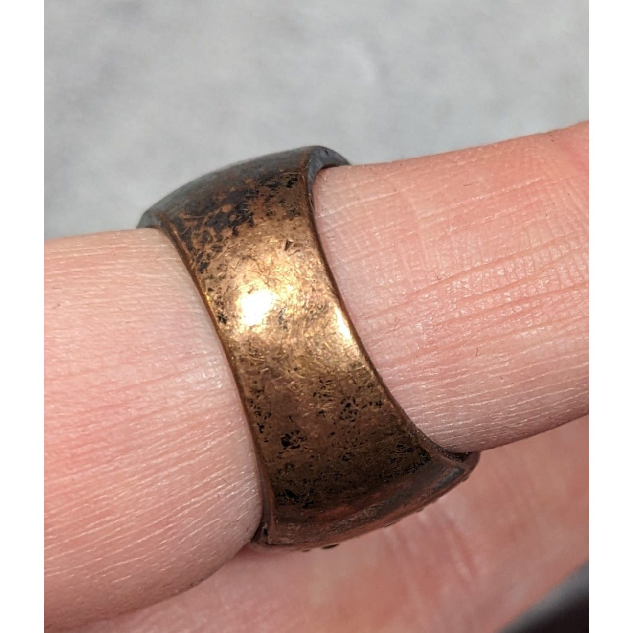 Chunky Black And Silver Dome Rhinestone Dome Ring Size 8 1/4