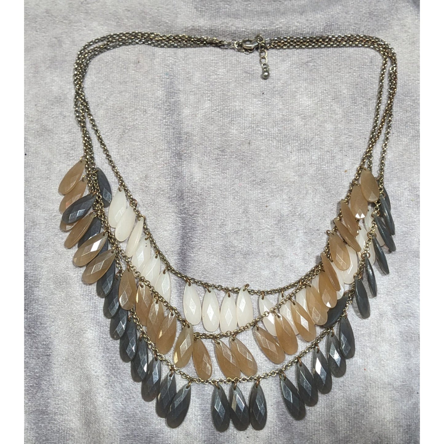 Earth Tone Nostalgic Multilayer Fringe Necklace