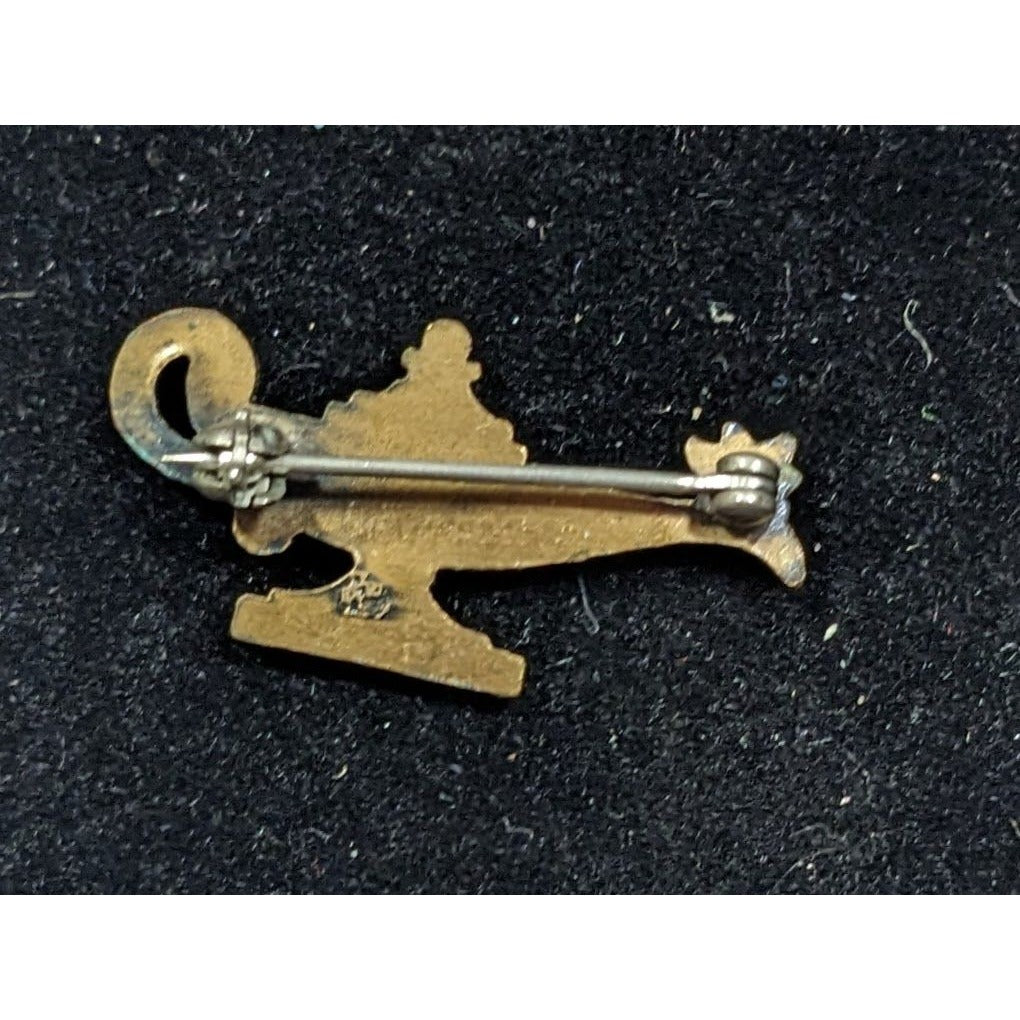 Vintage 60s Edith Macy Lamp Of Knowledge Event Girl Scout Collectible Pin