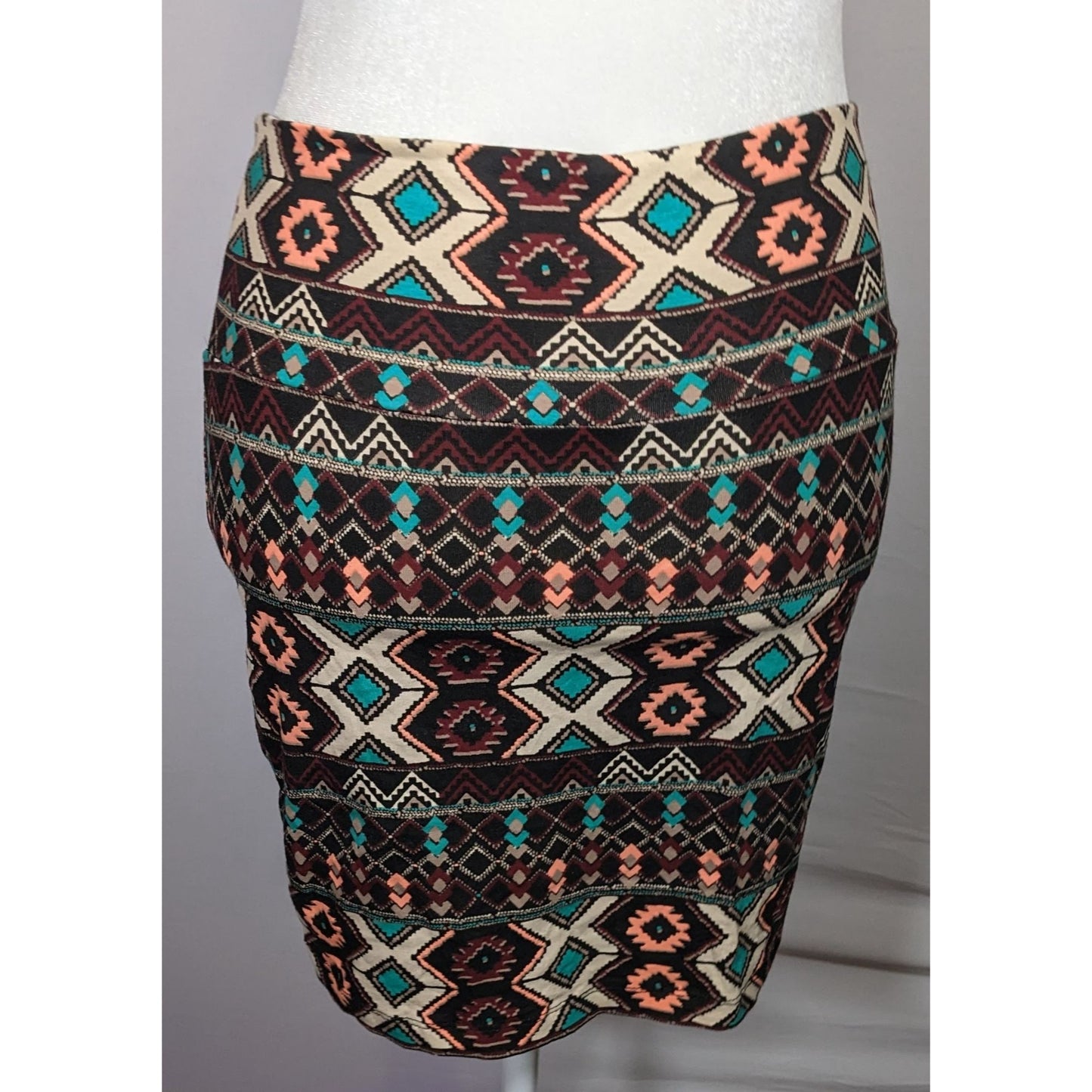 Charlotte Russe Southwestern Tribal Print Mini Skirt