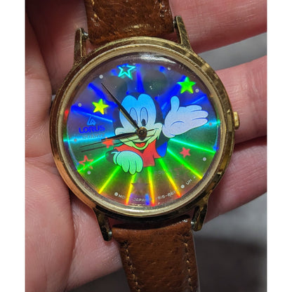 Vintage Lorus Holographic Collectible Mickey Watch