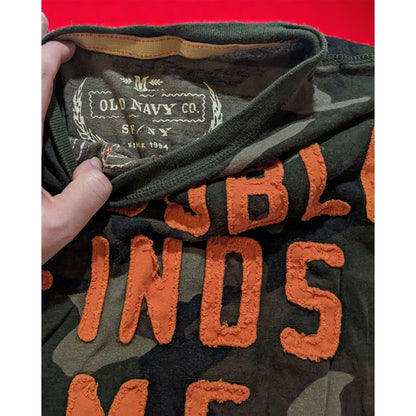 Old Navy Camo Trouble Finds Me Shirt