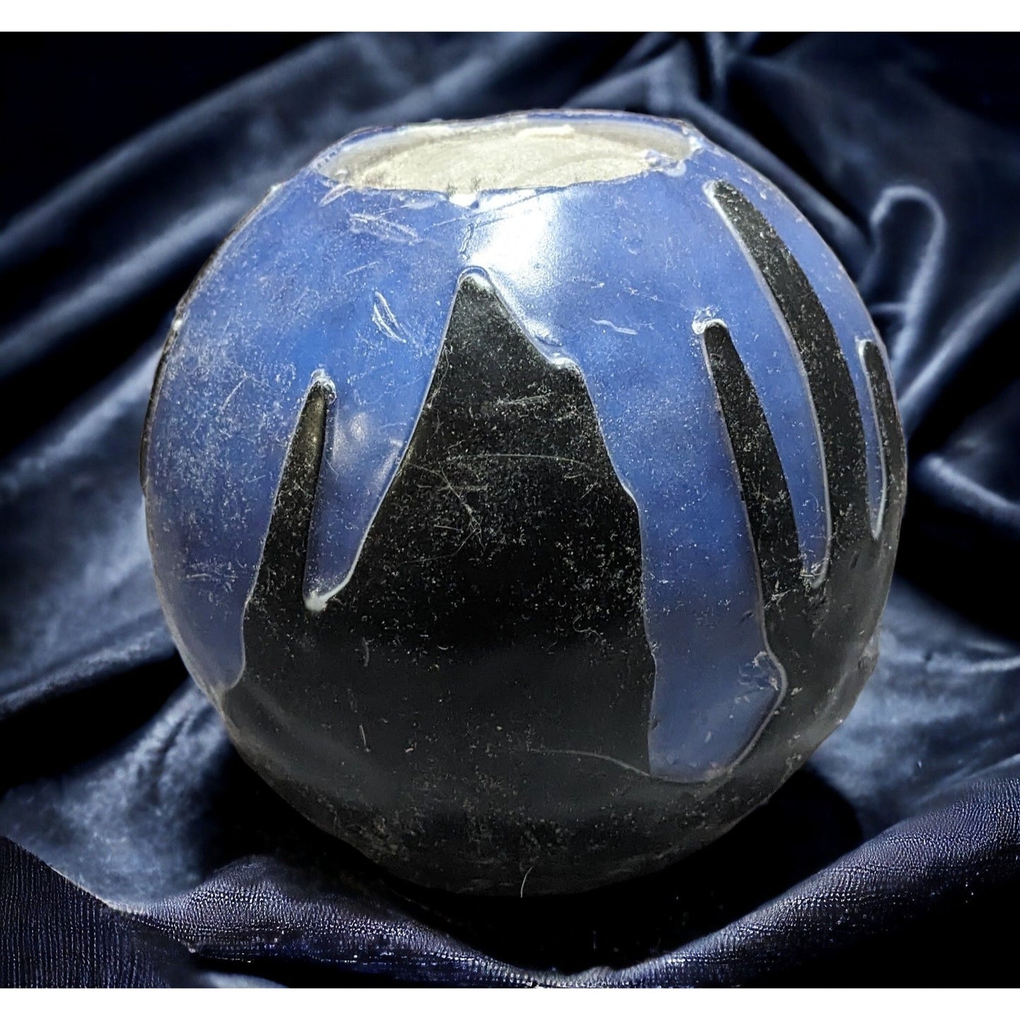 Blue Desert Moon Glowing Ball Candle