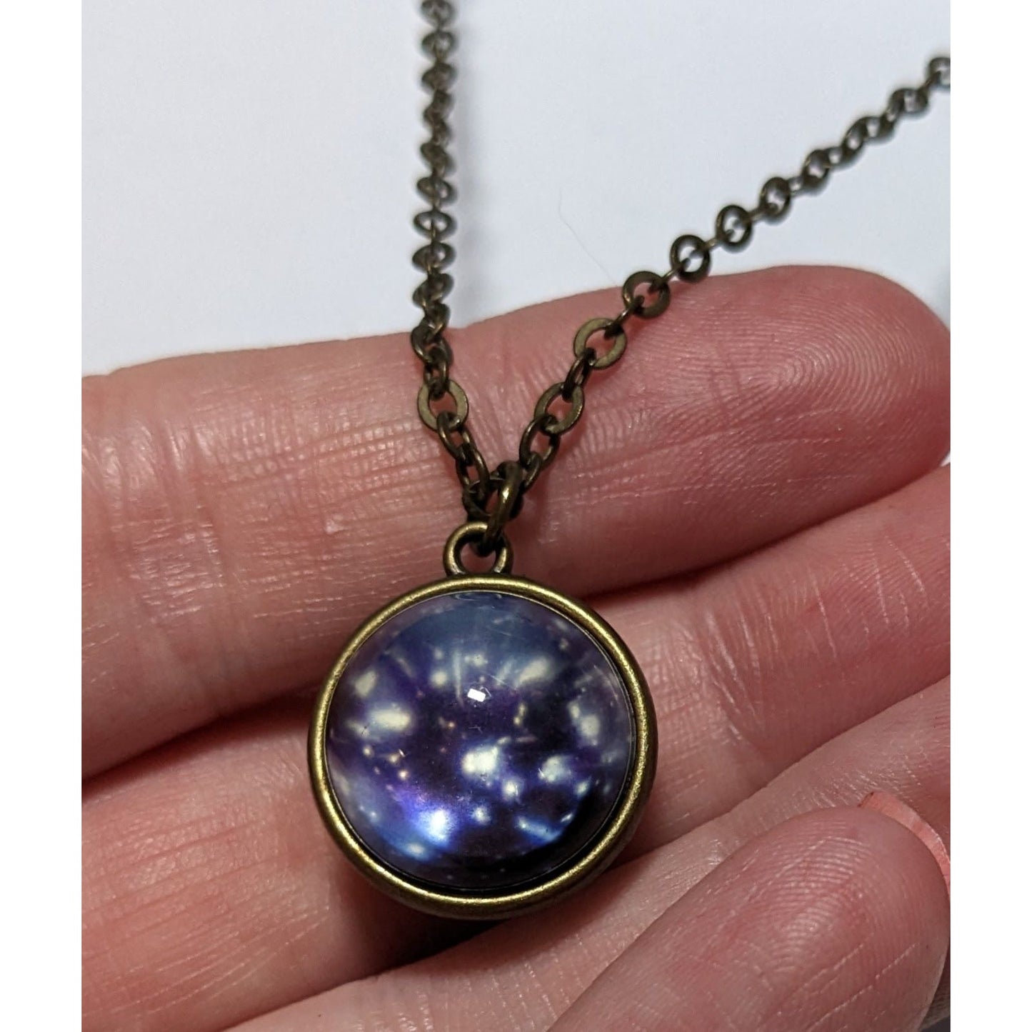 Galaxy Glass Orb Necklace