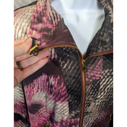 Erin London Pink And Black Snake Print Jacket