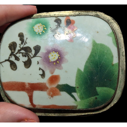 Vintage Chinese Porcelain Shard Trinket Box