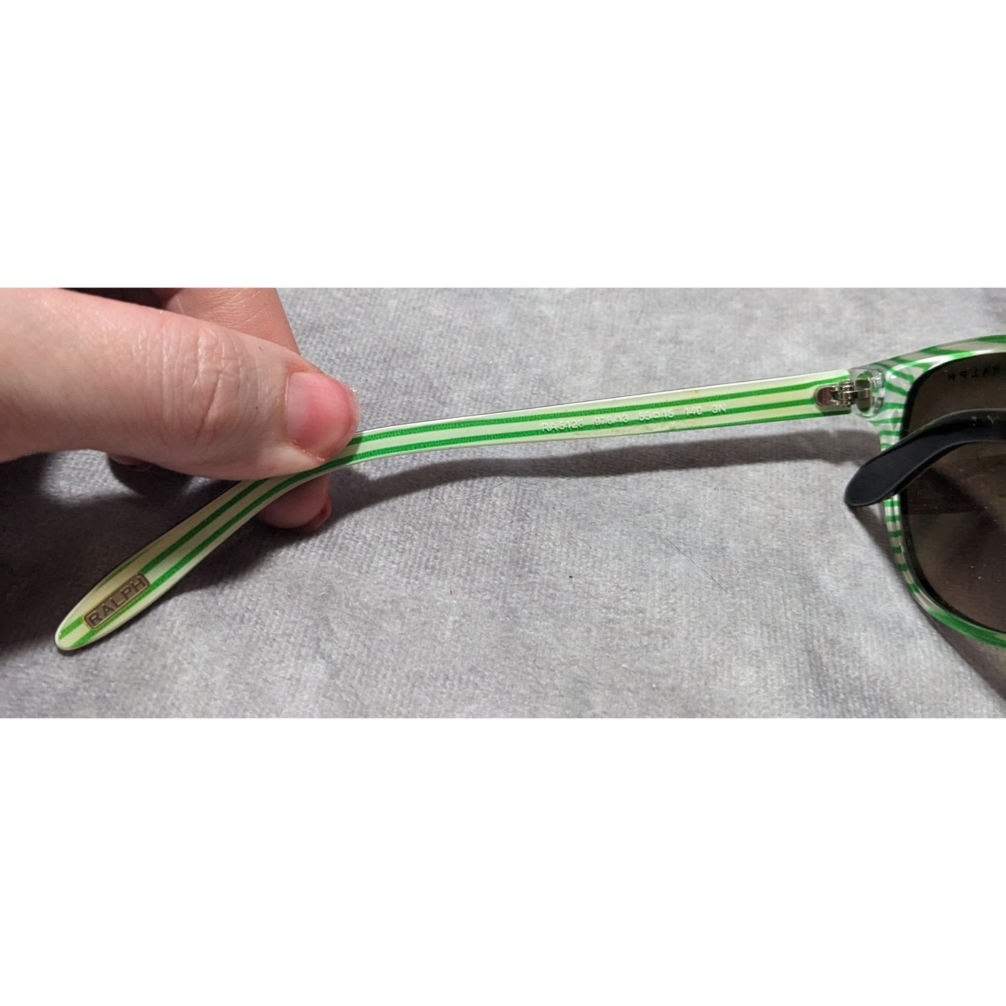 Ralph Lauren Tortoise Green Stripe Sunglasses